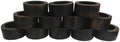 Ramkudi Dark Brown Napkin Rings Set of 12 | Wooden Round Napkin Holder by Ramkudi