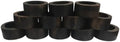 Napkin Holder Set of 12 Natural Dark Brown Napkin Ring by Bambookari