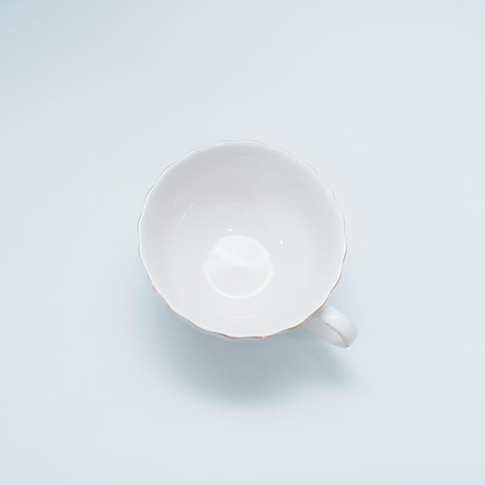 Bone China Tea Cup and Saucer Set - Image 4