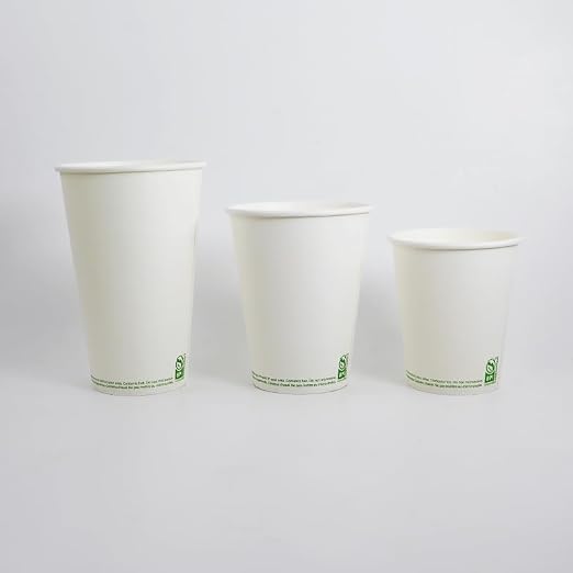 Amazon Basics Disposable Compostable Paper Coffee Cups - Image 4