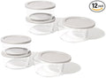 12-Piece Glass Food Storage Containers Set | 4-Cup, Leakproof | Microwave by DuraLiving