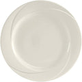 Tuxton China ASU-009 Plate, 12-1/2" Diameter, Round, Wide Rim, Embossed Pattern, Microwave and Dishwasher Safe, Oven Proof, Fully Vitrified, Ceramic, AlumaTux, San Marino, Pack of 12