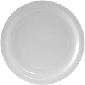 Tuxton China CLA-090 Plate, 9" Diameter, Round, Narrow Rim, Microwave and Dishwasher Safe, Oven Proof, Fully Vitrified, TuxCare, Healthcare, Colorado, Porcelain White, Pack of 24