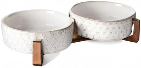 LE TAUCI Dog Bowl Set with Acacia Wood Stand - Image 10