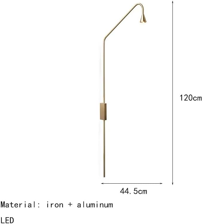 Modern Iron Aluminum LED Decor Home Wall Lamp Black Golden Bedroom Foyer Dining Room Lighting Fixtures