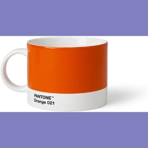 Pantone Tea Cup Porcelain, 475 ml, Porcelain, Orange 021, 10.4 x 10.4 x 8 cm