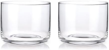 Viski Raye Crystal Negroni Glasses, Lowball Cocktail Glasses Premium Crystal - Image 12
