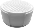 Happitasa 4.25 Inch Bar Mat Style Silicone Beverage Coasters, Set of 6 with Holder (White)
