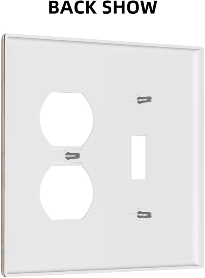 Light Switch Cover Plate Brown Rustic Wood Grain Farmhouse 2 Gang Decorative Switch Plates 1 Toggle Duplex Combo Outlet Covers GFCI Wall Plates for Cabin Bedroom Decor