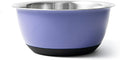Fox Run Stainless Steel Mixing Bowl, 4.25 Quart Purple Mixing Bowl | Non-Skid by foxrunbrands