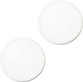 2 Pack Silicone Coasters for Drinks, Round White Coasters by Unknown