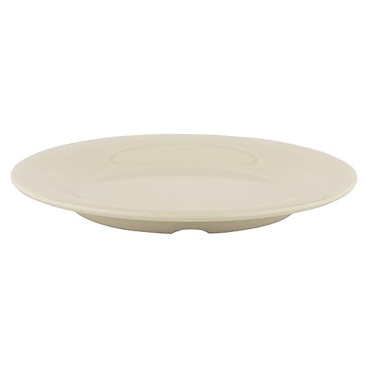 G.E.T. 7.5" Heavy-Duty Wide Rim Melamine Salad Plate (Set of 4)