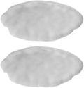 Lead-Free Crystal Glass Round Coasters, Frosted Design, Thickened and Durable by Boxonly