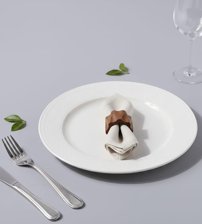 Napkin Rings Set of 8 for Dinner Parties, Weddings Receptions, Family Gatherings - Image 2