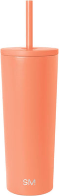Simple Modern Iced Coffee Tumbler, Insulated | 24oz | Orange | Reusable by Unknown