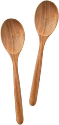 Wooden Spoons for Cooking, Wood Spoon Set of 2, Kitchen Serving Ladle Scoop by DecentVrvege