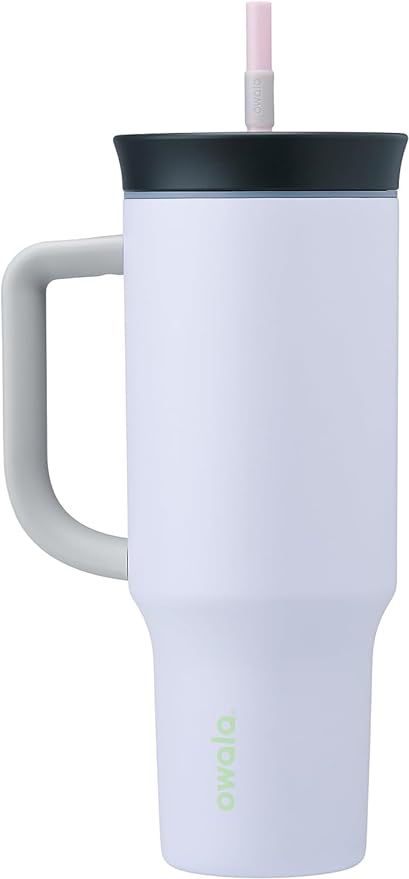 Owala Tumbler Stainless Steel Water Bottle 40 oz Iced Tea | 2-in-1 Sip-or-Swig by Unknown