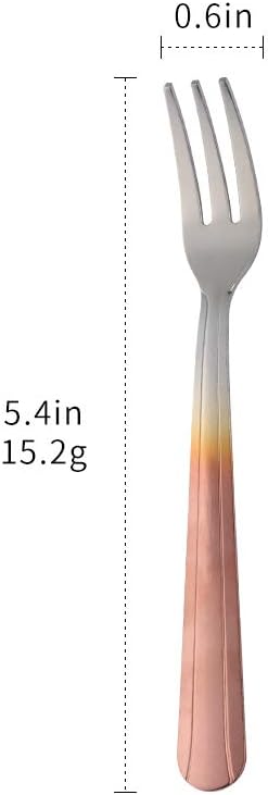 Oyster Fork Set of 12, 5.4 Inch Stainless Steel Cocktail Forks, 3 Tines Mini - Image 7