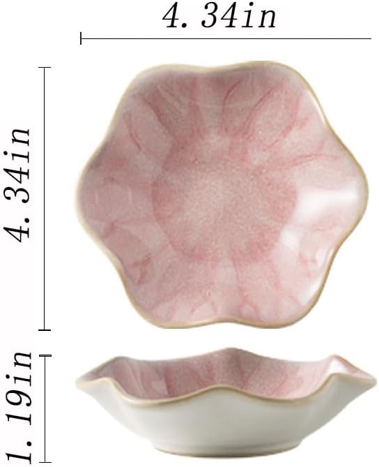 Jewelry Dish Tray - Ceramic Trinket Tray for Rings, Keys, Earrings | Decorative Key Bowl for Women, Gift for Friends, Sisters, Daughter, Mother, Lotus leaf shap, Jewelry Trays (Pink)