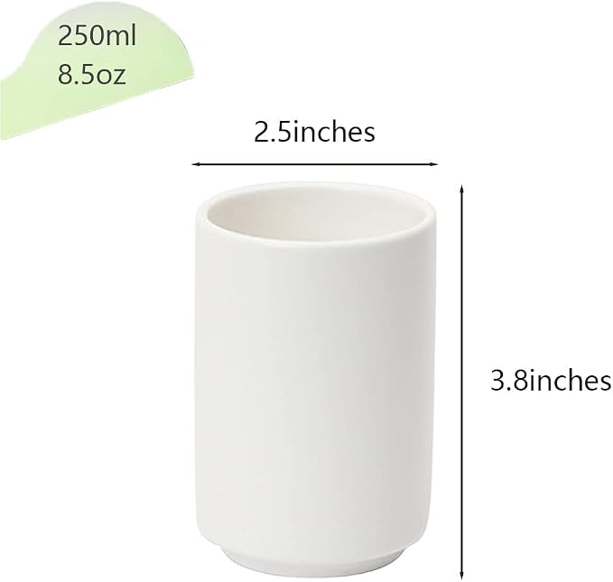 Japanese Style Ceramic Tea Cup, Handleless Ceramic Mug, Matte Glazed Couple Cup - Image 2