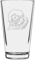 Tibetan Terrier Custom Personalized Dog Themed Etched All Purpose 16oz Pint Glass