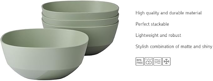 Mepal - Serving Bowl 4 Pieces Silueta - Dishwasher & Microwave Resistant - - Image 2