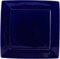 Tuxton China BCH-1016 Plate, 10-1/8", Square, Wide Rim, Microwave and Dishwasher Safe, Oven Proof, Fully Vitrified, Ceramic, DuraTux, Cobalt, Pack of 12
