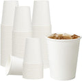 RACETOP 8 oz 300 Pack Disposable Paper Coffee Cups, Disposable Paper Cups, Hot Coffee Cups for Office, Party, Home