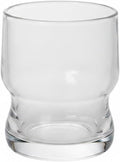 Layered Glass Tumbler with Saucer, Handleless Clear Cup by Unknown