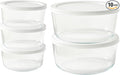 10-Piece Glass Food Storage Containers Set | 4-Cup & 6.5-Cup, Leakproof | by DuraLiving