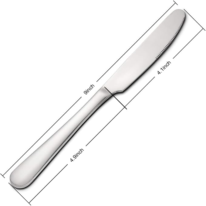 Stainless steel butter knife, dinner knife, suitable - Image 3
