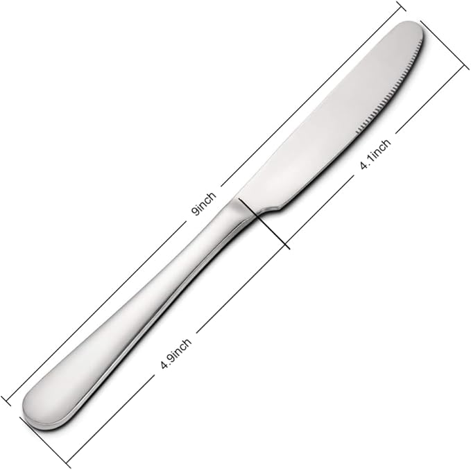 Stainless Steel Butter Knife, Dinner Knives, Spreader Table Knives, Suitable - Image 2