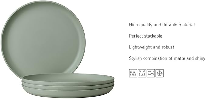 Mepal - Breakfast plate Silueta - Dishwasher & microwave resistant - Plastic - Image 3