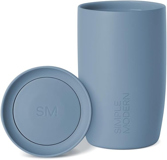 Simple Modern Insulated Travel Coffee Mug 360° Lid | 12oz | Blue | Voyager by Unknown