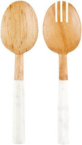 Santa Barbara Design Studio Face to Face Collection Serving Utensils Marble by SantaBarbaraDesignStudio