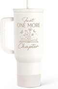 SANDJEST Book Lover Gifts for Women, Just One More Chapter Tumbler by SANDJEST