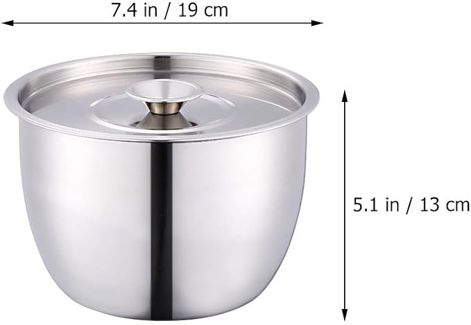 Yardwe 3 Quart Stainless Steel Egg Mixing Bowl - Image 3