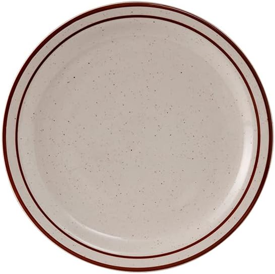 Tuxton China TBS-005 Plate, 5-1/2" Diameter, Round, Narrow Rim, Microwave and Dishwasher Safe, Oven Proof, Fully Vitrified, Ceramic, Bahamas, Pack of 36