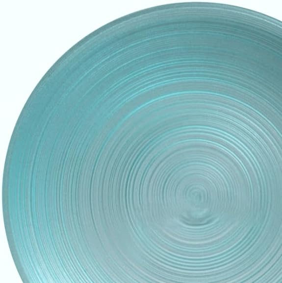 " OCCASIONS " 50 Plates Pack (25 Guests)-Wedding Party Disposable Plastic Plate Set -25 x 10'' Dinner + 25 x 7'' Salad & Dessert plates (Belize in Aqua)