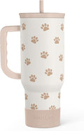 Paw Print Tumbler with Handle, Gifts by SANDJEST