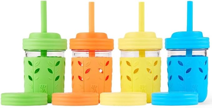 Elk and Friends Kids + Toddler Glass Cups | The Original 8oz Glass Mason Jar by ElkandFriends