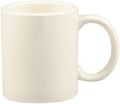 CAC China MUG-50-AW 10-Ounce Stoneware Round Mug, 3-1/2-Inch, American White by CACChina