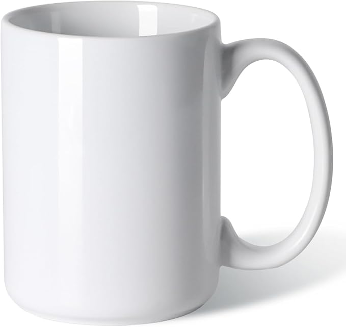 16 OZ Coffee Mug, Classic Blank Ceramic Cup by Smilatte