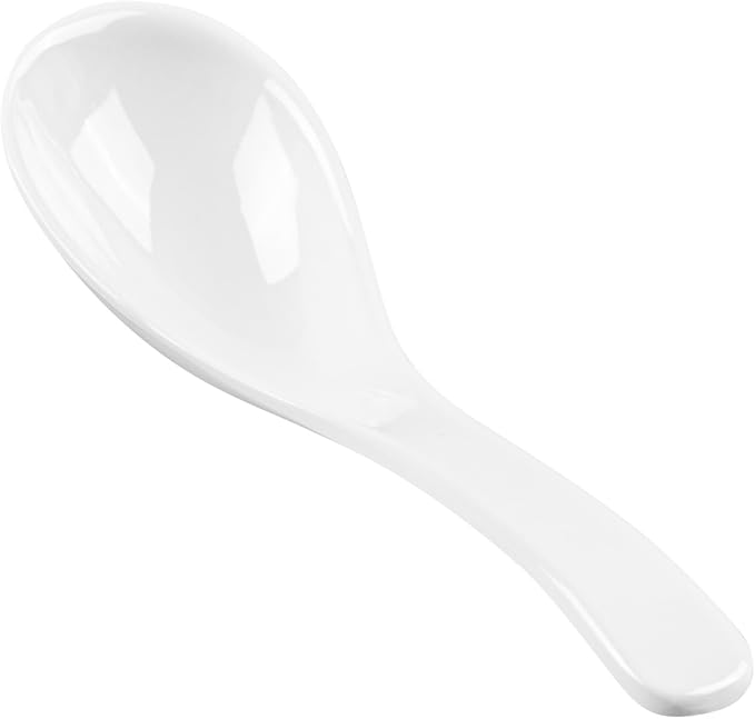 Restaurantware Voga Asian Soup Spoon 10 Dishwashable Ramen Spoons - Image 2