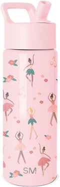 Simple Modern Kids Water Bottle & Toddler Cup | 18oz | Ballerina | Insulated by Unknown