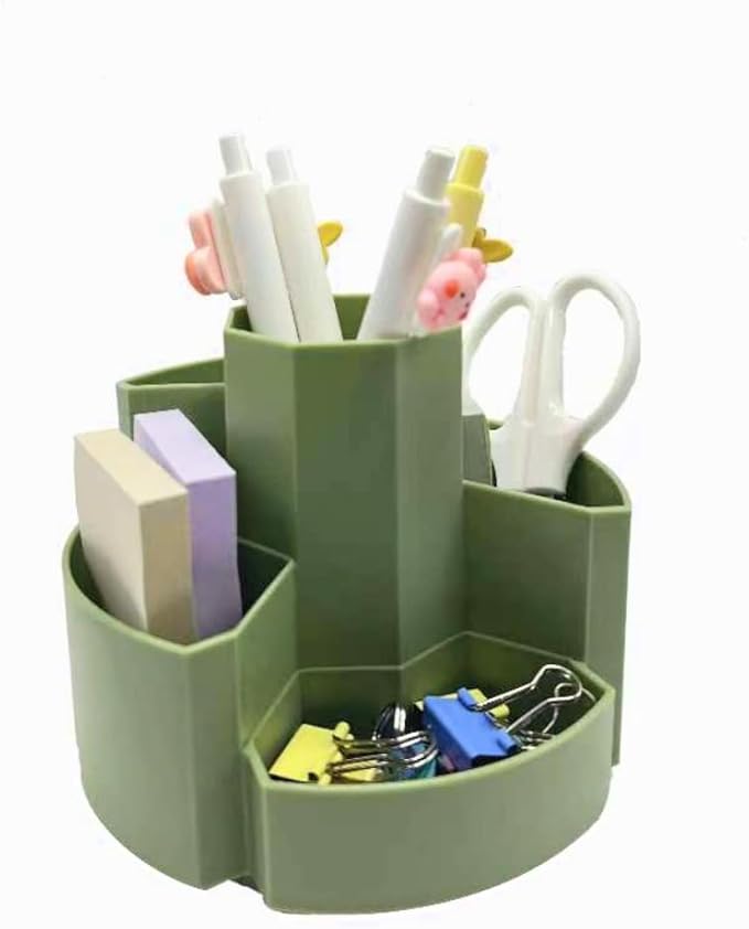 Pencil Pen Holder Desk Organizers Green Desktop Storage Stationery Supplies - Image 6
