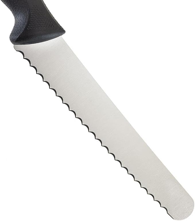 Mercer Culinary M23208 Millennia Black Handle, 8-Inch Wavy Edge Wide, Bread - Image 5