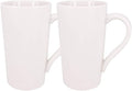 2 Pack 20 OZ Coffee Cup Simple Pure White Ceramic Cup | Plain Large Tall White by Belinlen