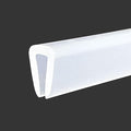 Clear Rubber Edge Trim, U Channel Silicone Rubber Edge Trim, 1/8" Slot by Protalwell