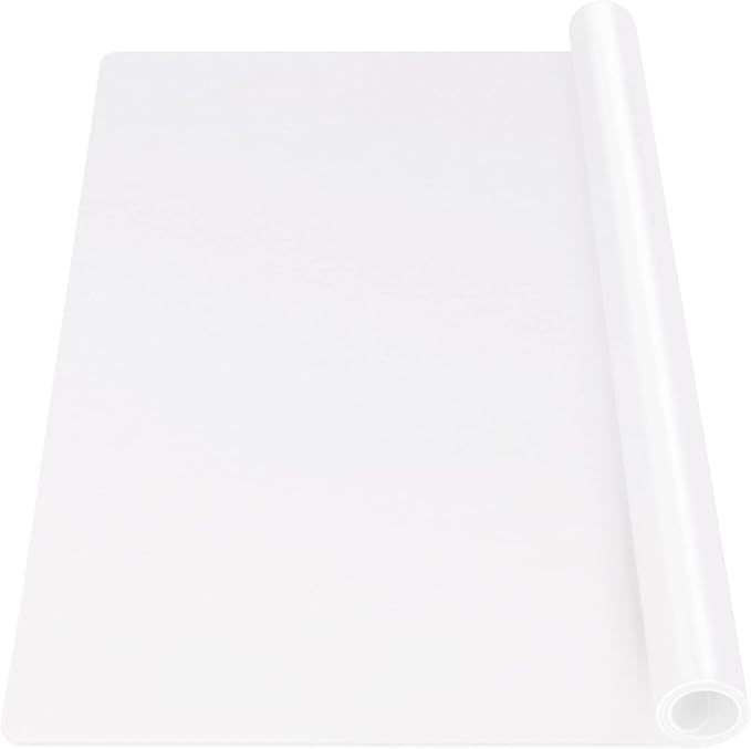 Gartful Oversize Transparent Silicone Mat, Countertop Protector, 27.6X 19.7 inches Silicone Sheet for Crafts Resin Jewelry Casting Mat Pad Nonstick Table Placemat